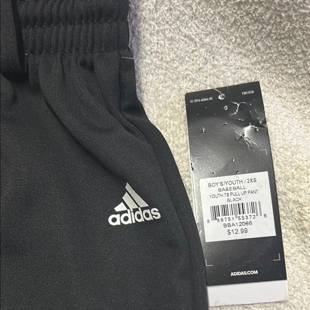 Adidas Kids Black baseball pants - Picture 2 of 3